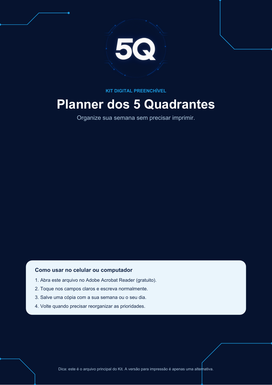 Prévia do Planner Digital preenchível